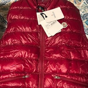 Moncler Red Puffer Vest